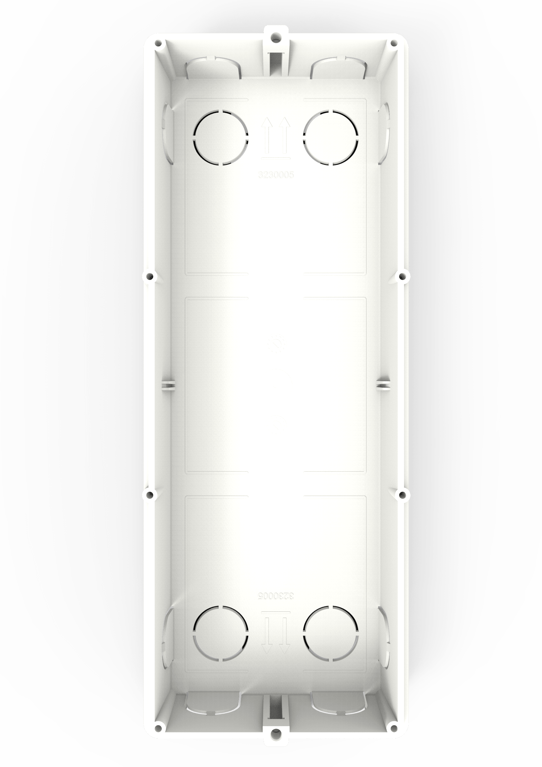 Came - Acc. Interphonie BPT Accessoire Esthétique Boîtier Encast. 3 modules