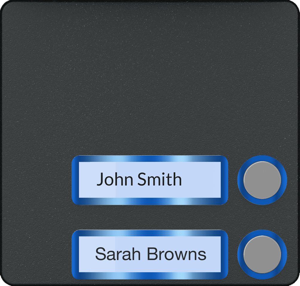 Came - Accessoire Interphonie BPT Façade pour module appels 2 boutons VR