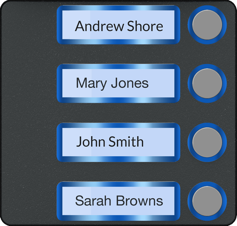 Came - Accessoire Interphonie BPT Façade pour module appels 4 boutons VR