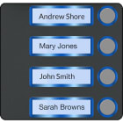 Came - Accessoire Interphonie BPT Façade pour module appels 4 boutons VR