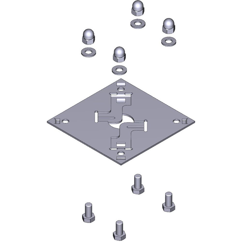 Came - Pièce Détachée Accessoire Mécaniques Base d'ancrage colonnette