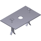 Came - Pièce Détachée Coulissant Base d'ancrage motoréducteur - BY1500T (RIY053)