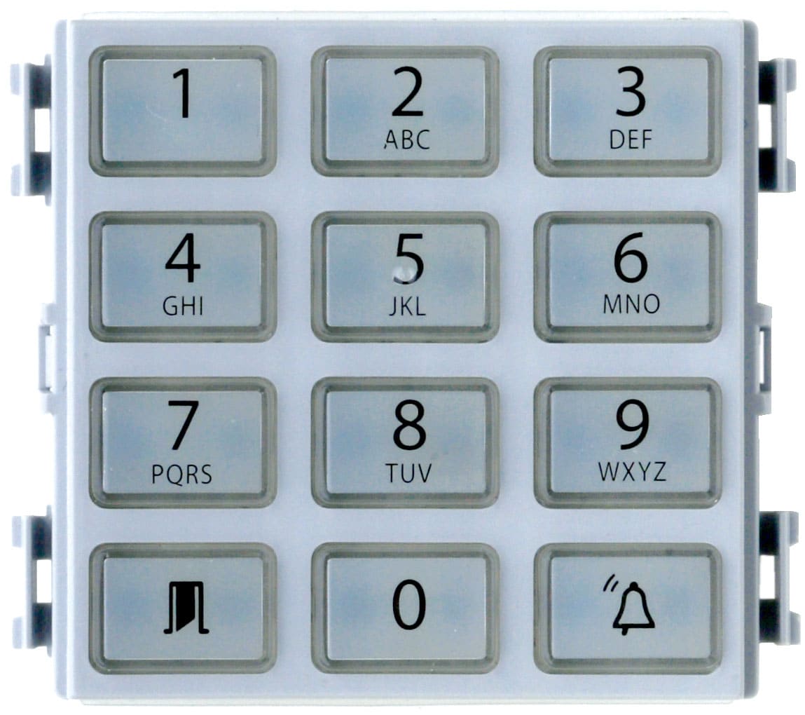 Came - Accessoire Interphonie BPT Accessoire Esthétique Clavier Thangram Couleur métal