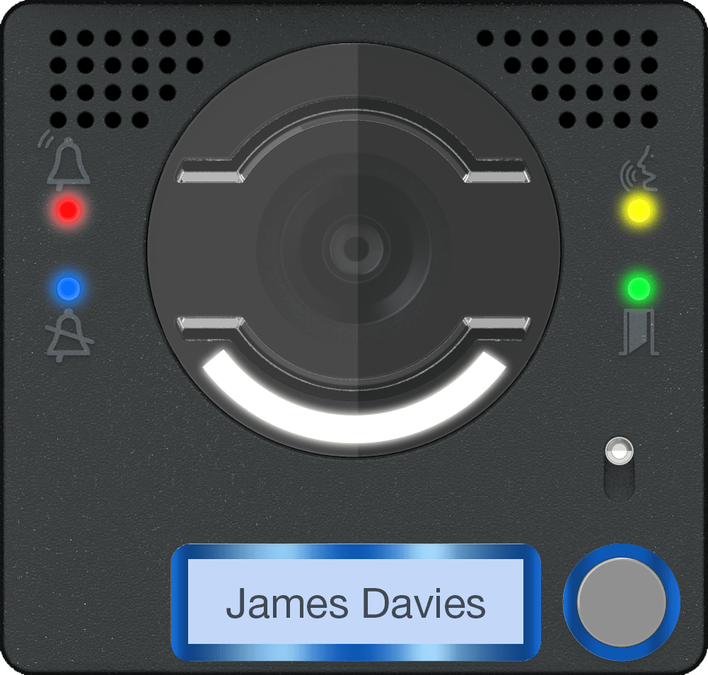 Came - Façade pour module audio-vidéo avec bouton simple