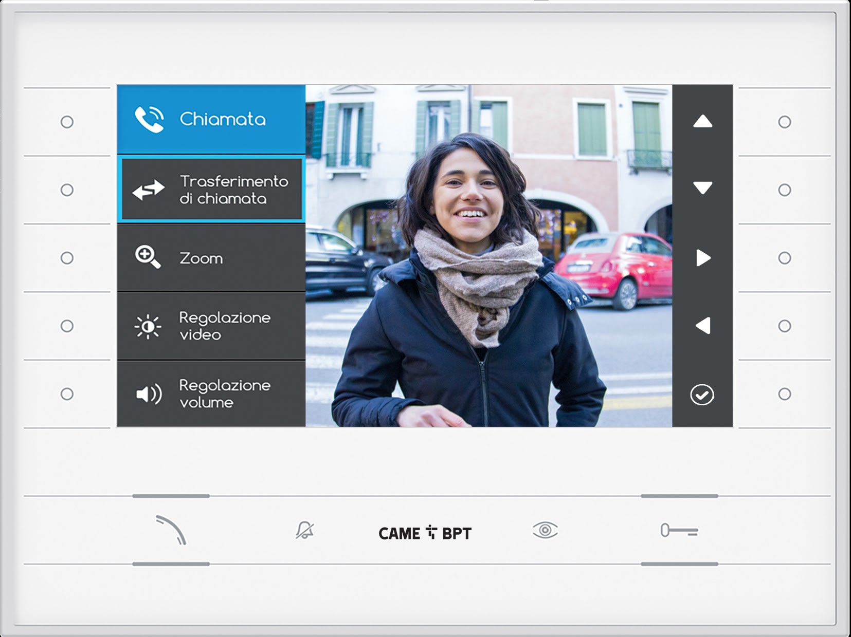 Came - Interphonie Bus X1 X2 Moniteur FUTURA X1 WH BF Vidéo 7" Couleur main libre