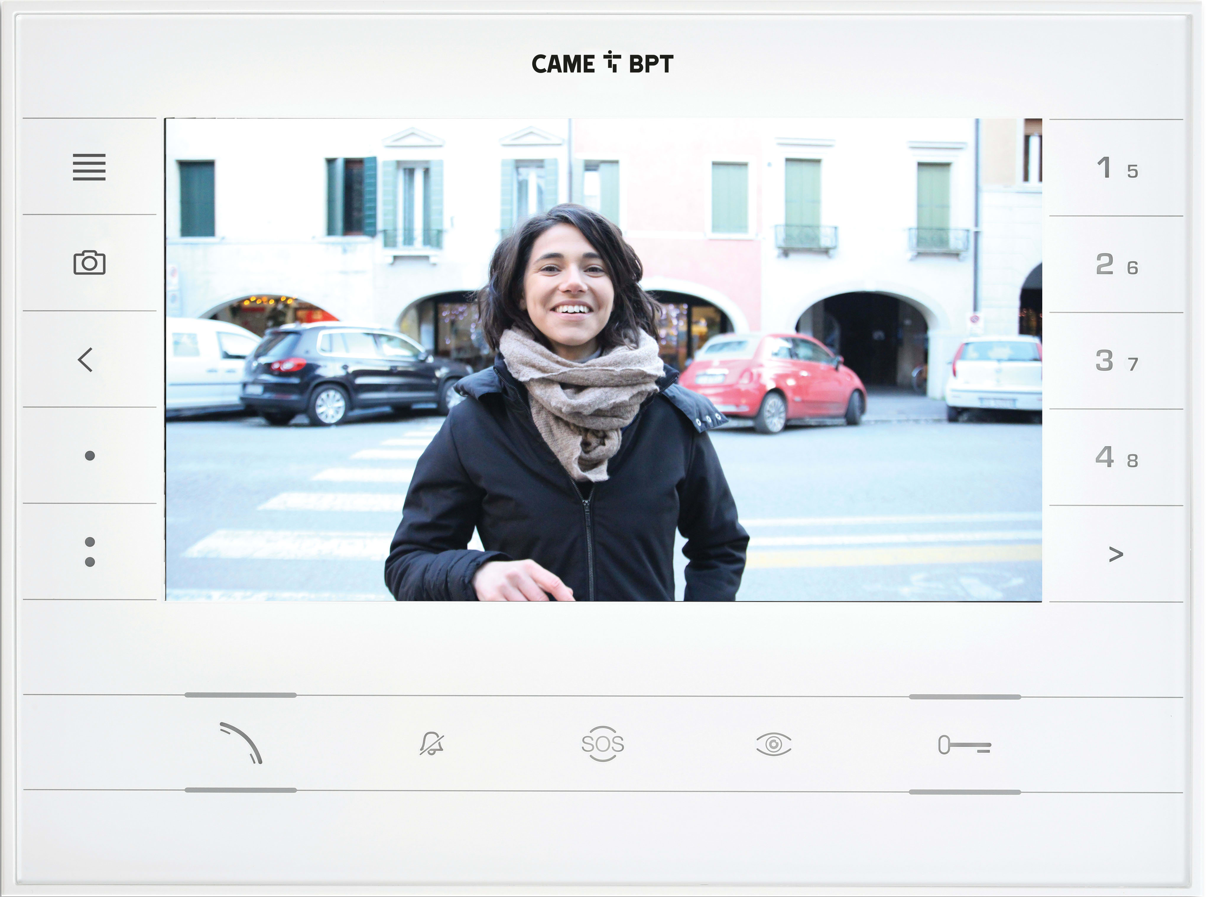 Came - Interphonie Bus X1 X2 Moniteur FUTURA X2 WH BF Vidéo 7" main libre "mémoire"