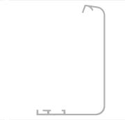 Came - Porte Automatique FLUO Profil Carte électronique anodisé 6620 mm