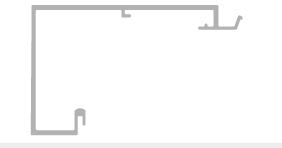 Came - Porte Automatique Profil FLUO Profil caisson brut 6620 mm