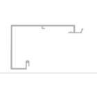 Came - Porte Automatique Profil FLUO Profil caisson brut 6620 mm