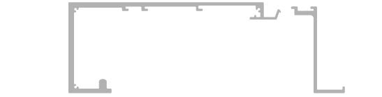 Came - Porte Automatique FLUO Caisson télescopique brut 6620 mm