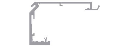 Came - Porte Automatique Profil FLUO Profil caisson SLM brut 6620 mm