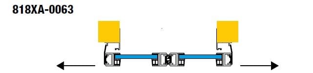 Came - Porte Automatique Profil S30 Vantaux 1m+1m L2060-H2490 mm