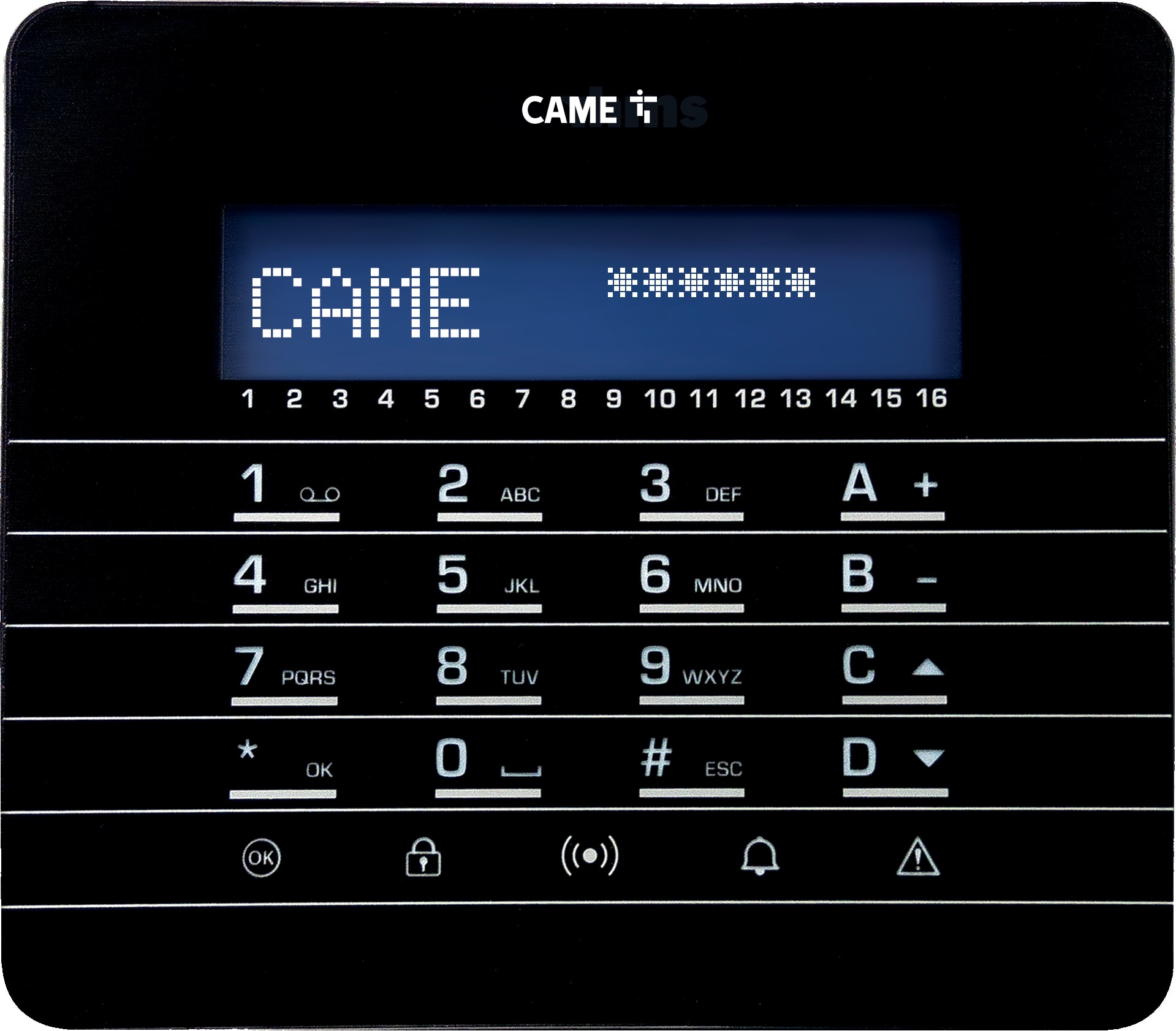 Came - PXKTN02 - Clavier noir fil Système PXC2