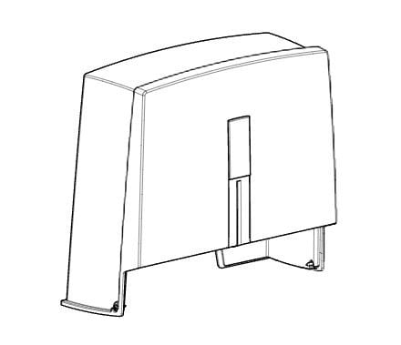 Came - Pièce Détachée Demi-Coque supérieure antérieure - OPP001 RAL 7024