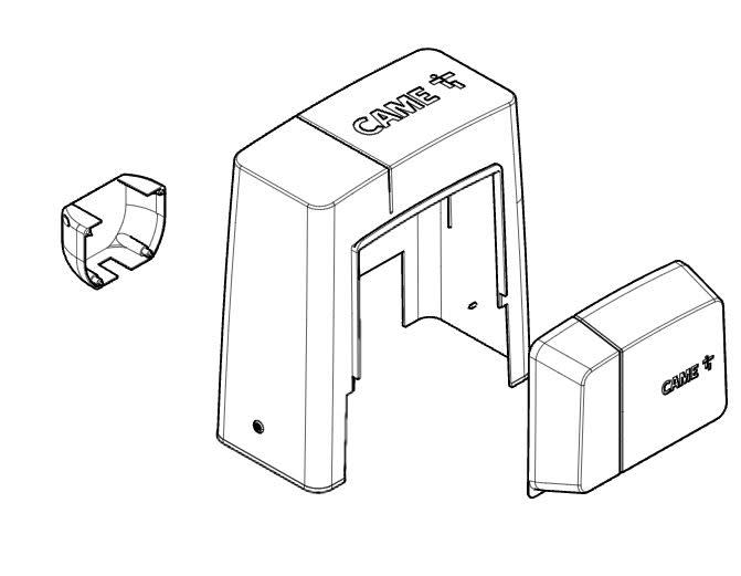 Came - Pièce Détachée Coulissant Groupe couvercle BK gris foncé