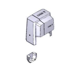 Came - Pièce Détachée Coulissant Groupe Couvercle BX gris clair
