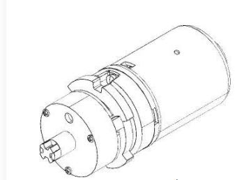 Came - Pièce Détachée Battant Groupe Moteur + Frein Amici 24V
