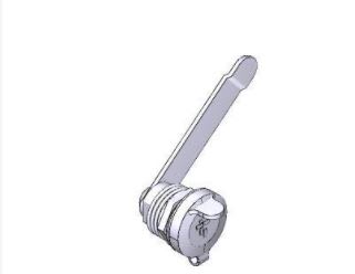 Came - Pièce Détachée Serrure triangle + Couvercle Série BXV SDN BXL