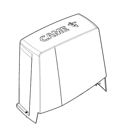 Came - Pièce Détachée Coulissant Couvercle gris foncé BXV RAL 7024