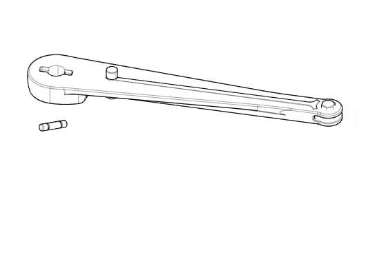 Came - Pièce Détachée Battant Bras Moteur FAST FST23