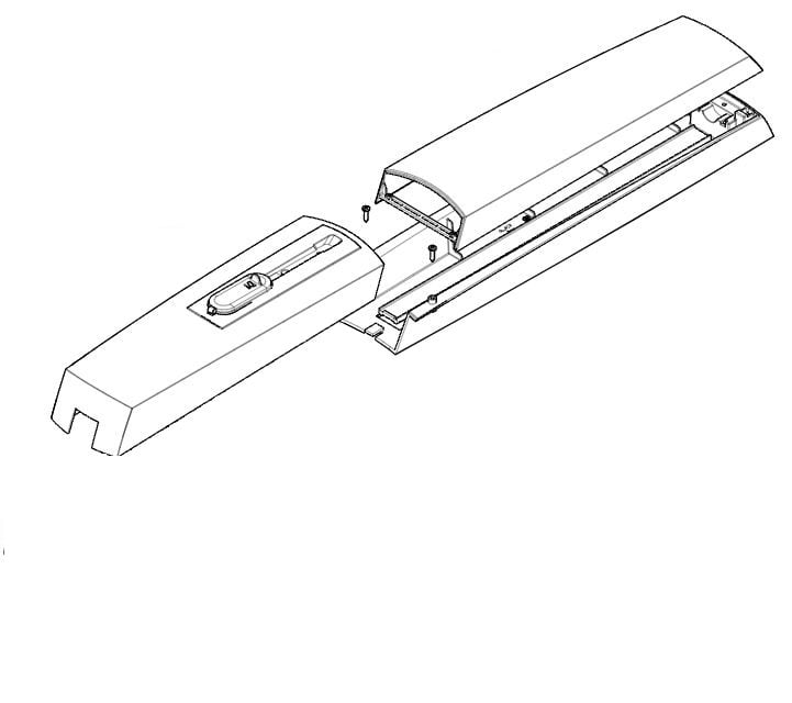 Came - Pièce Détachée Battant Groupe plastiques externes RAL7024 AXL