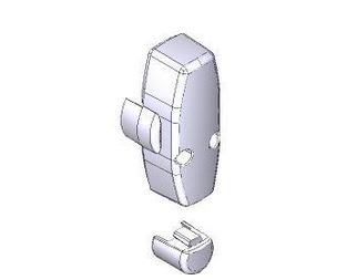 Came - Pièce Détachée Barriere Parking 5Pcs lisse rectangulaire