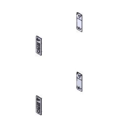 Came - Pièce Détachée Couvercle photocellules GT4-GX4 4 pièces