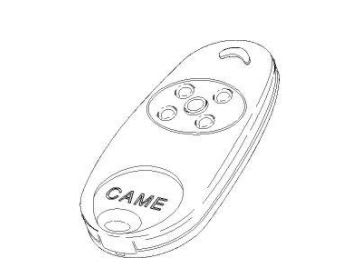 Came - Pièce Détachée Télécommande Coque émetteur TOP-434NA 5pcs