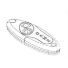 Came - Pièce Détachée Télécommande Coque émetteur TAM-432SA par 5pcs