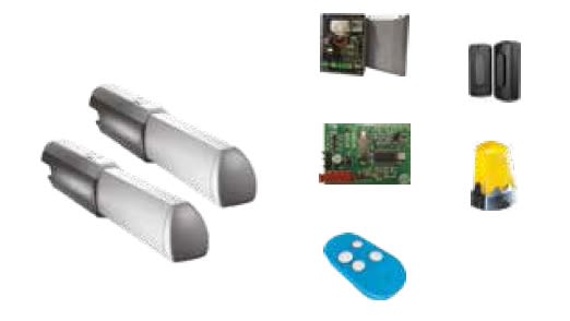 Came - Automatisme Kit Worm Drive ATI 3m 24V 2 moteurs irréversibles ZLXM