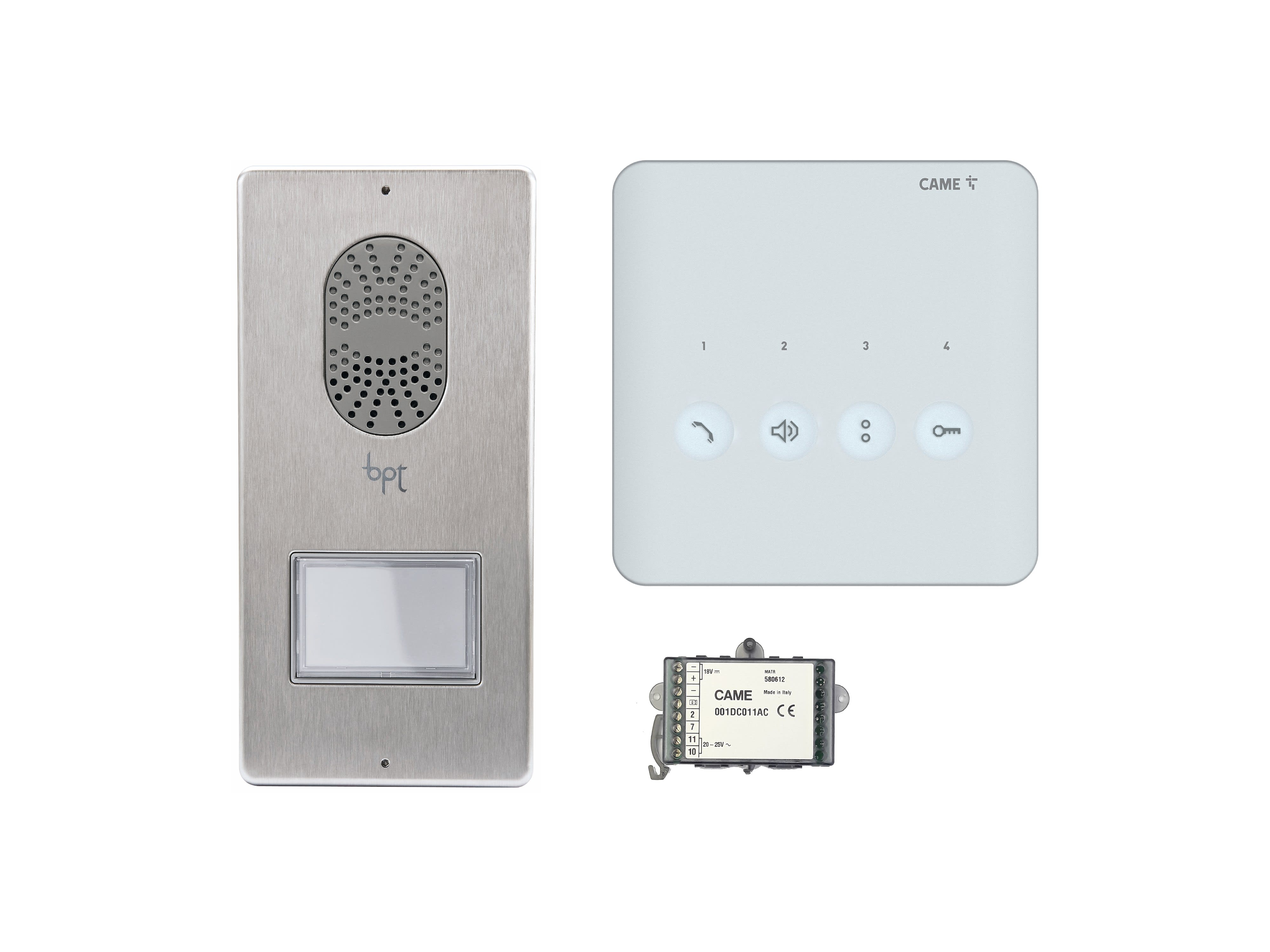 Came - Interphonie Bus X1 X2 PLXLCKIT S. A. -KIT AUDIO MONO. PLXA+LC Convertisseur