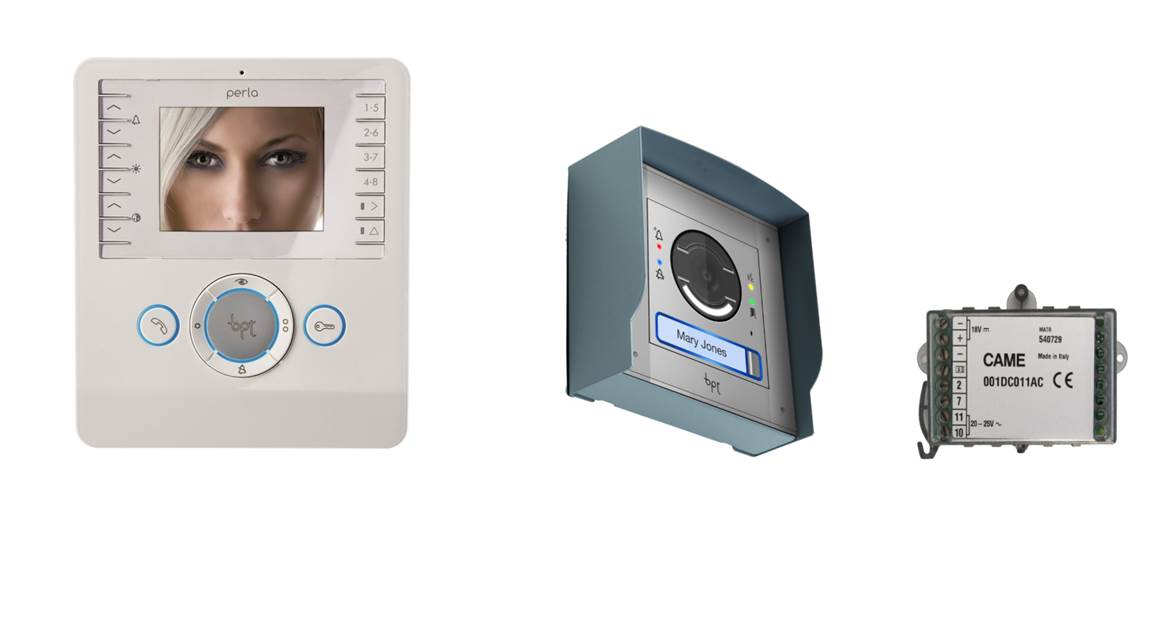 Came - Interphonie Bus X1 X2 Kit MTM Vidéo 1M + PERLA convertisseur