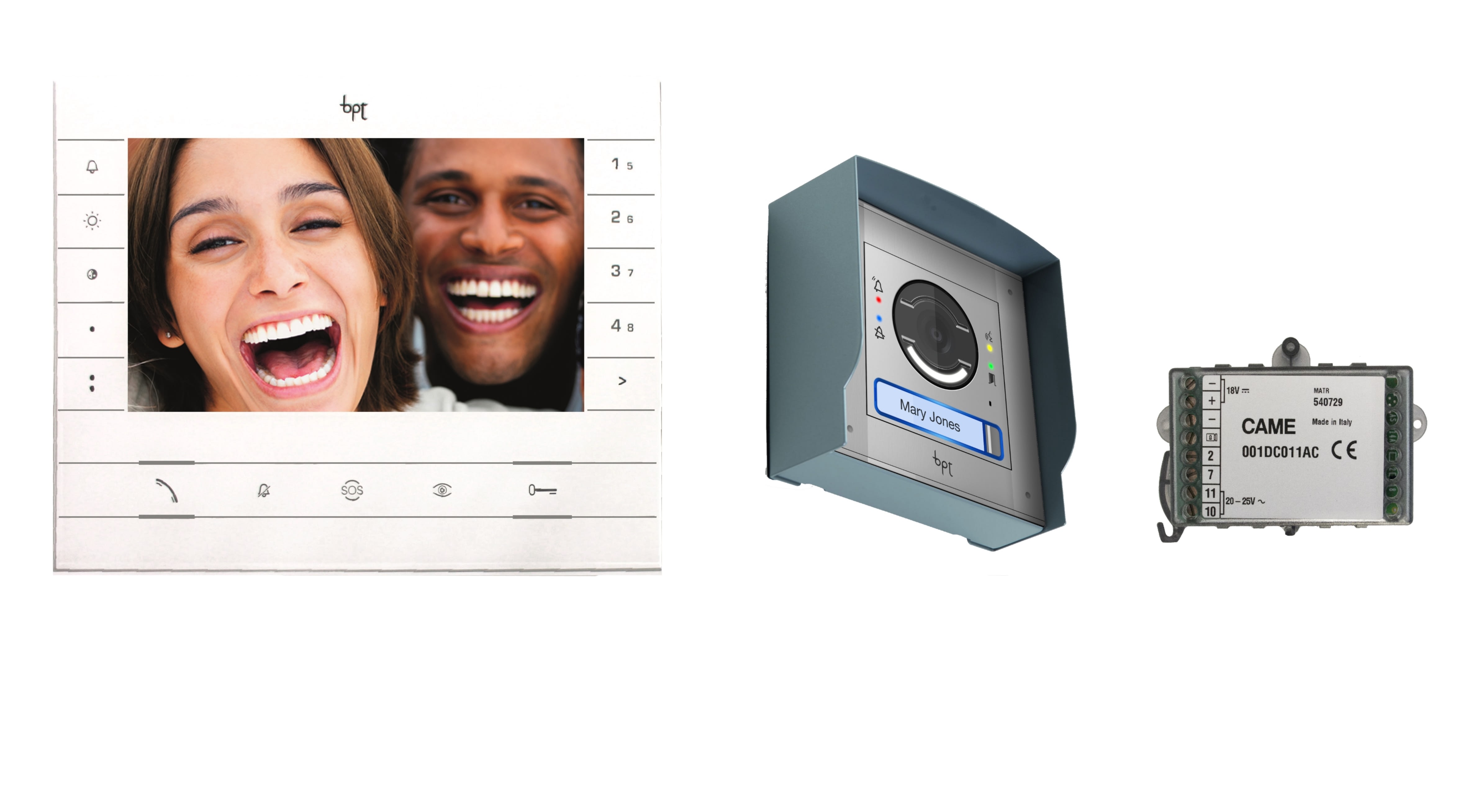 Came - Interphonie Bus X1 X2 Kit MTM Vidéo 1M + FUTURA convertisseur