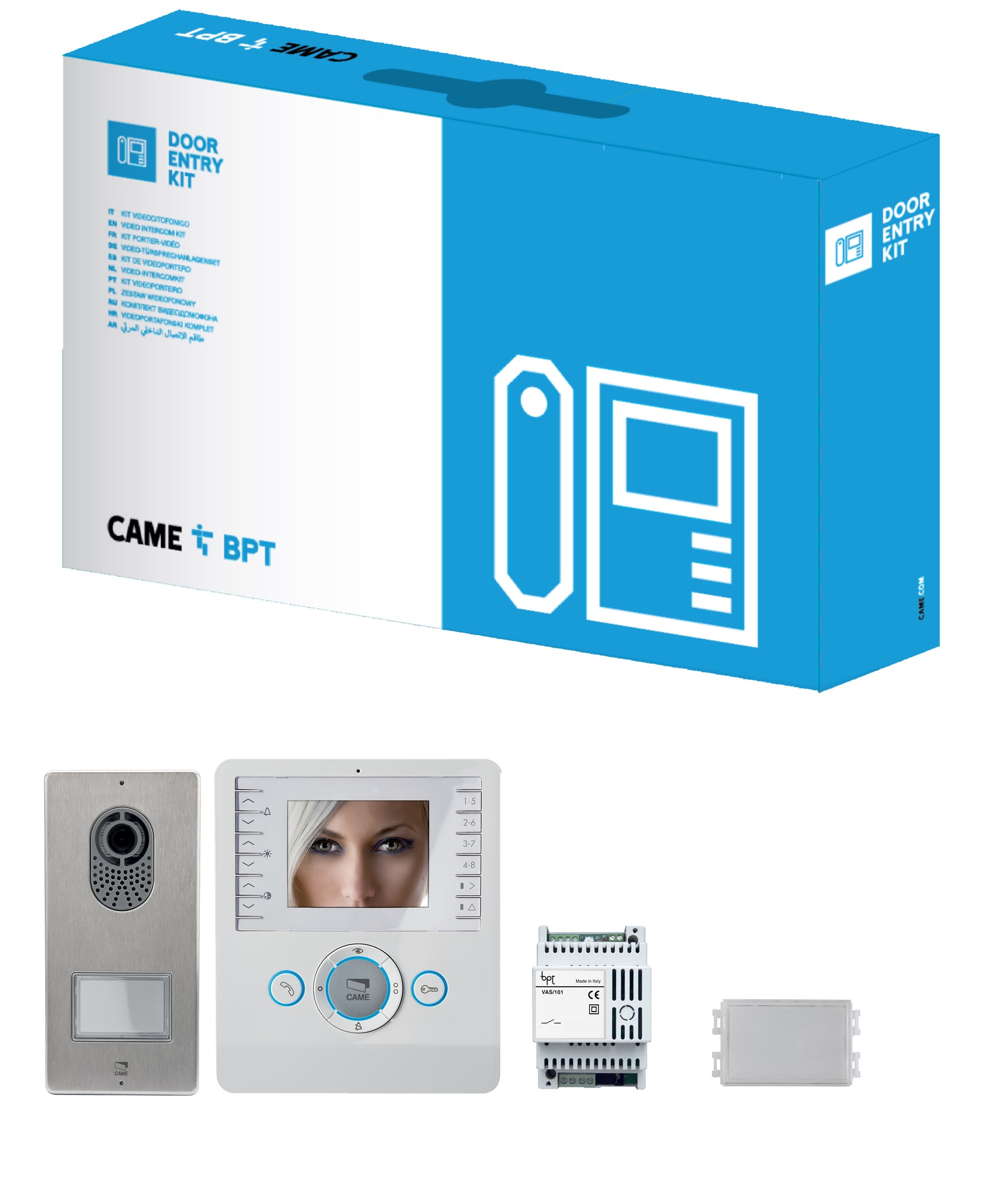 Came - Kit Vidéo Couleur PERLA 2fils 100m - avec transformateur