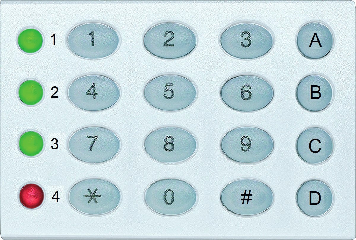 Came - PXKIB - Clavier encastré blanc