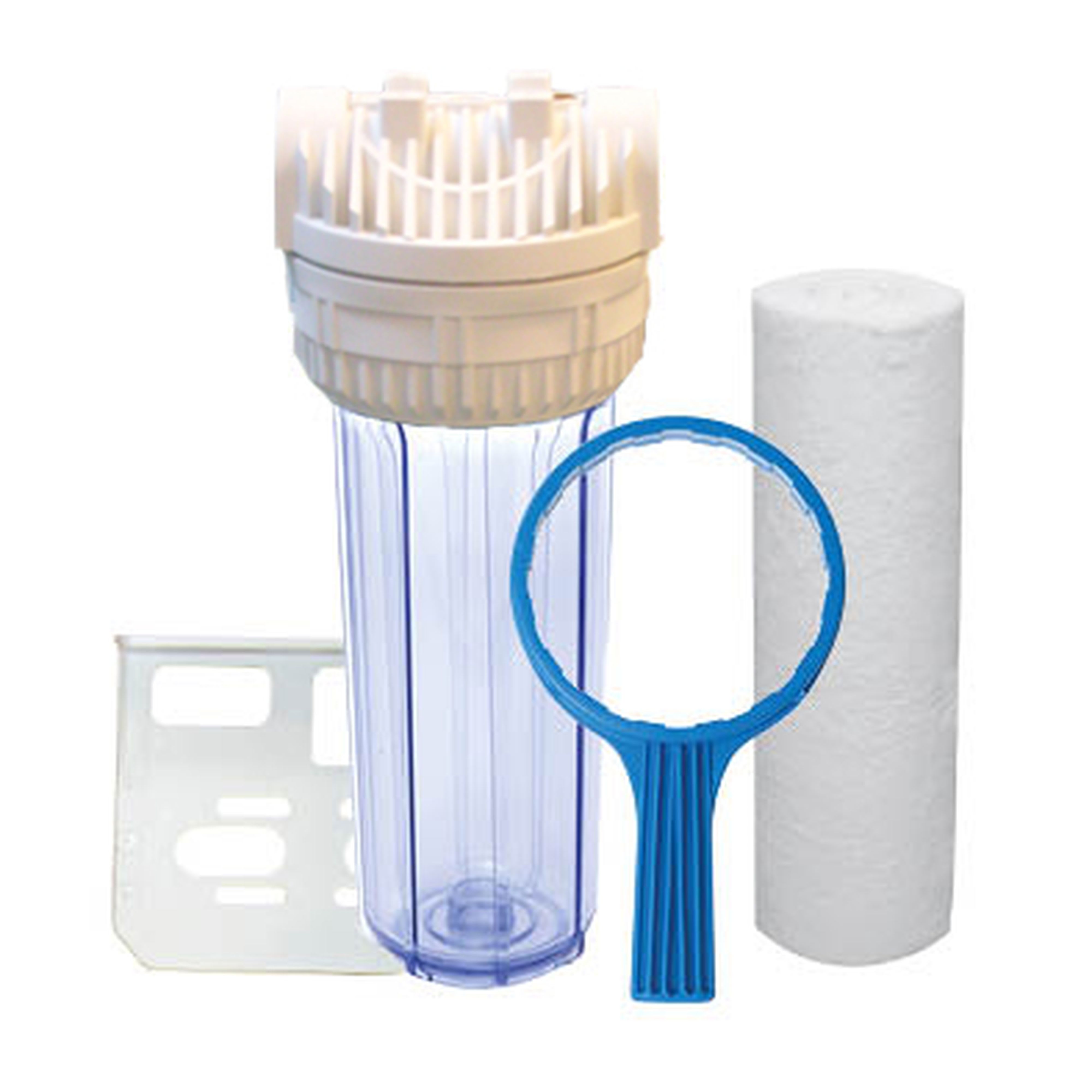 North Star - Kit de pré filtration: corps de filtre, cartouche, clé, équerre de fixation, vis