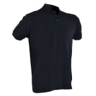 VEPRO - POLO MAILLE PIQUEE NOIR MANCHES COURTES  Taille L