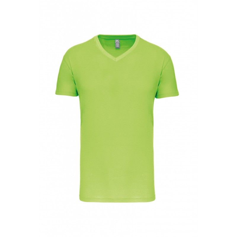 VEPRO - T-SHIRT BIO marqué manche VEPRO VERT ANIS Taille XL