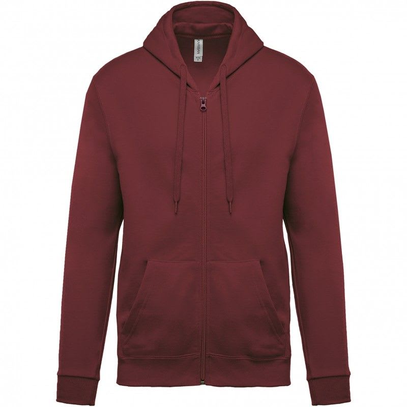 VEPRO - VEPRO - sweat-shirt zippé capuche emballé- Lie de vin - Taille XL