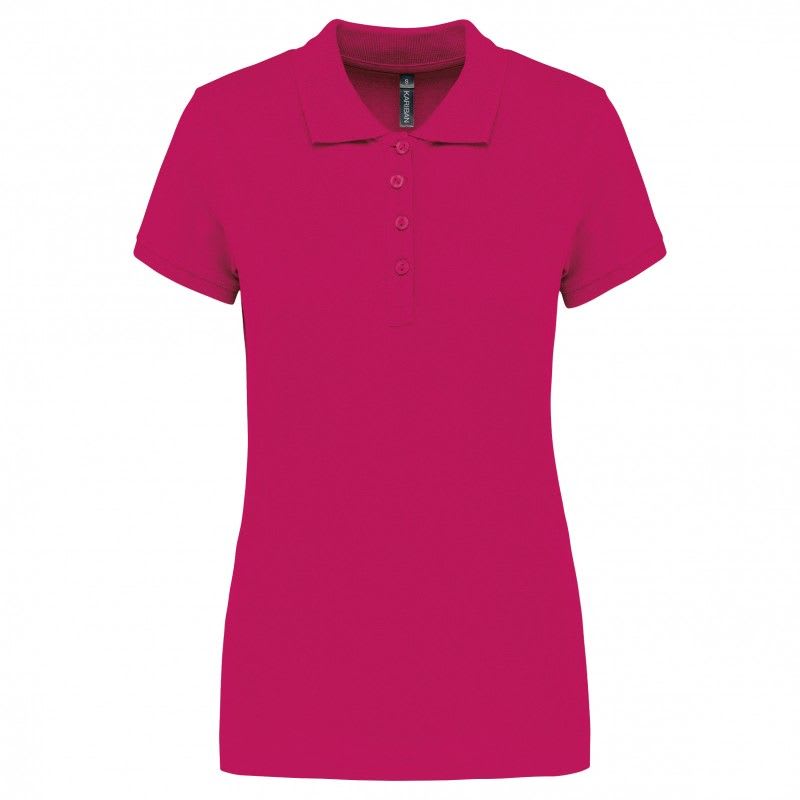 VEPRO - POLO FUSCHIA COUPE FEMME MANCHES COURTES EMBALLE T M
