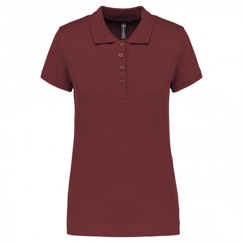 VEPRO - POLO LIE DE VIN COUPE FEMME MANCHES COURTES EMBALLE T XXL