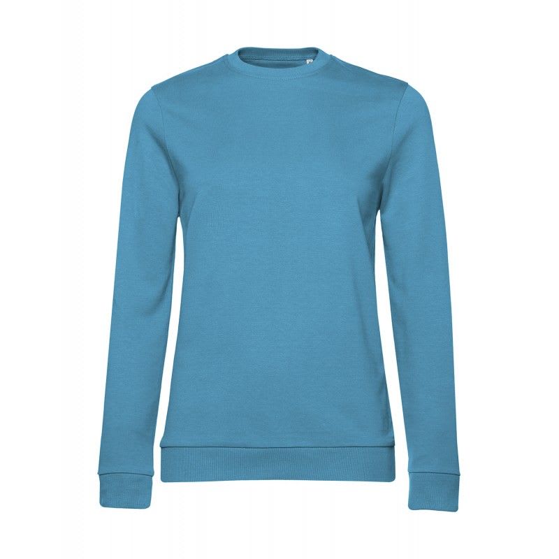 VEPRO - Sweat-shirt col rond emballé coupe femme - Bleu - Taille XL