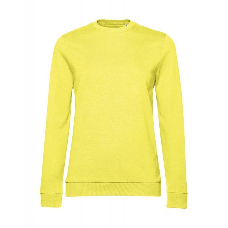 VEPRO - Sweat-shirt col rond emballé coupe femme - Jaune - Taille XXXXL