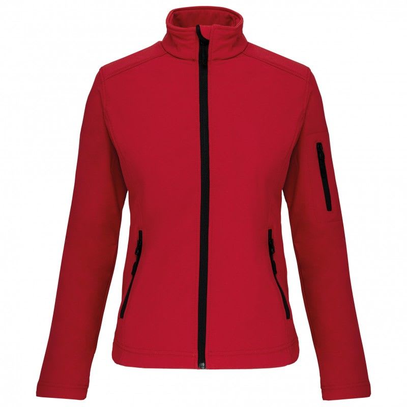 VEPRO - Veste de travail Softshell pour Femme ROUGE T.L