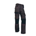 VEPRO - PANTALON ELITE GRIS/NOIR surpiqûres oranges T. 50