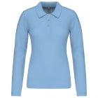 VEPRO - POLO BLEU CIEL COUPE FEMME MANCHES LONGUES EMBALLE T XXL
