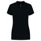 VEPRO - POLO NOIR COUPE FEMME MANCHES COURTES T XL