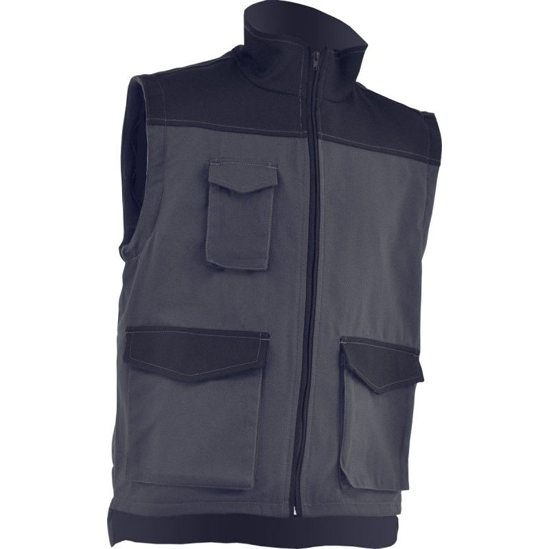 VEPRO - GILET MULTIPOCHES GRIS/ANTHRACITE L