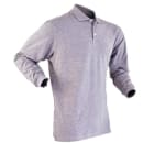 VEPRO - POLO MAILLE PIQUEE GRIS MANCHES LONGUES Taille M