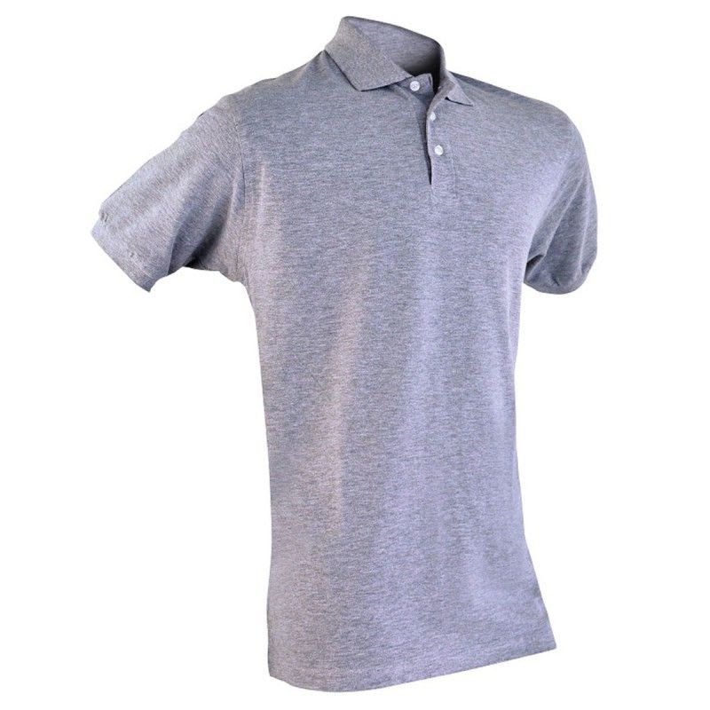 VEPRO - POLO MAILLE PIQUEE GRIS MANCHES COURTES  Taille XL